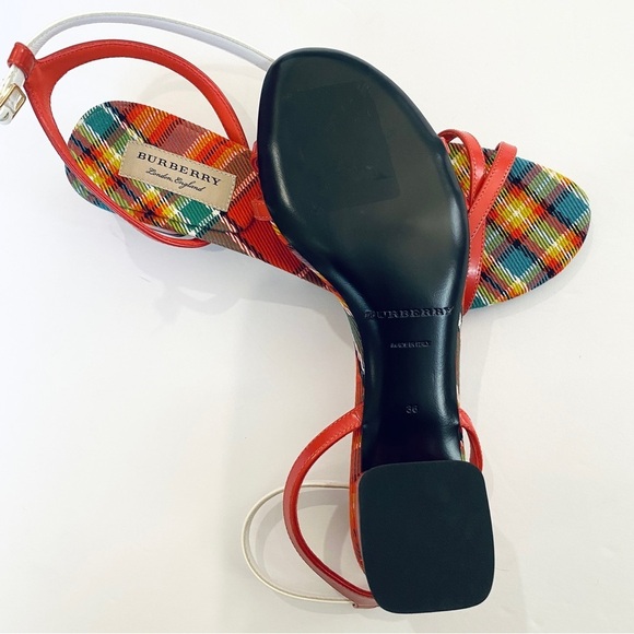 Burberry Tartan two-tone sandal - Picture 4 of 10